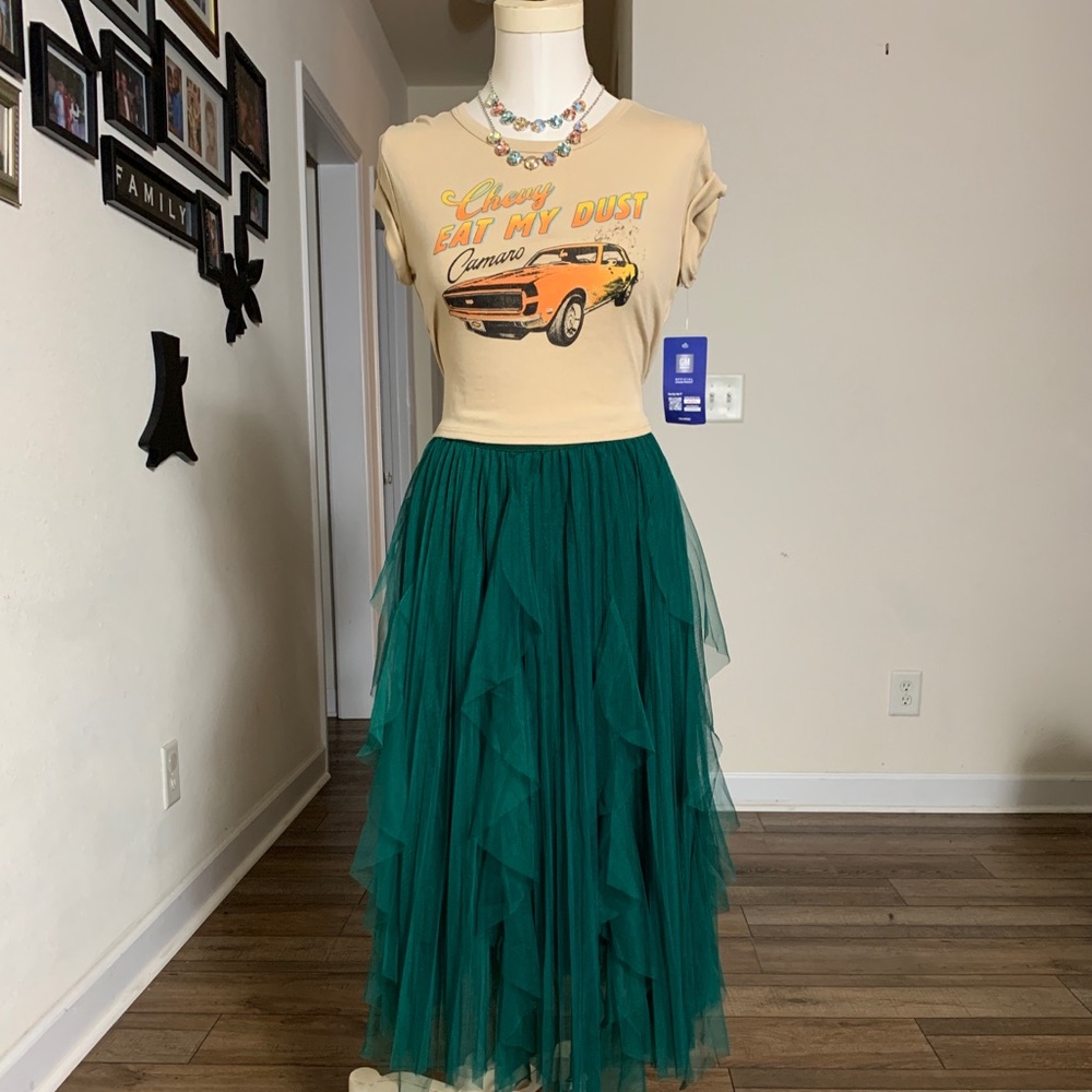 A line fairy  tulle skirt